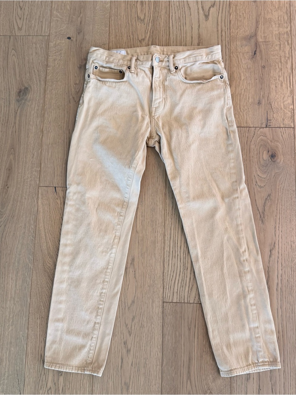 Gap tan slim gap flex jeans 32